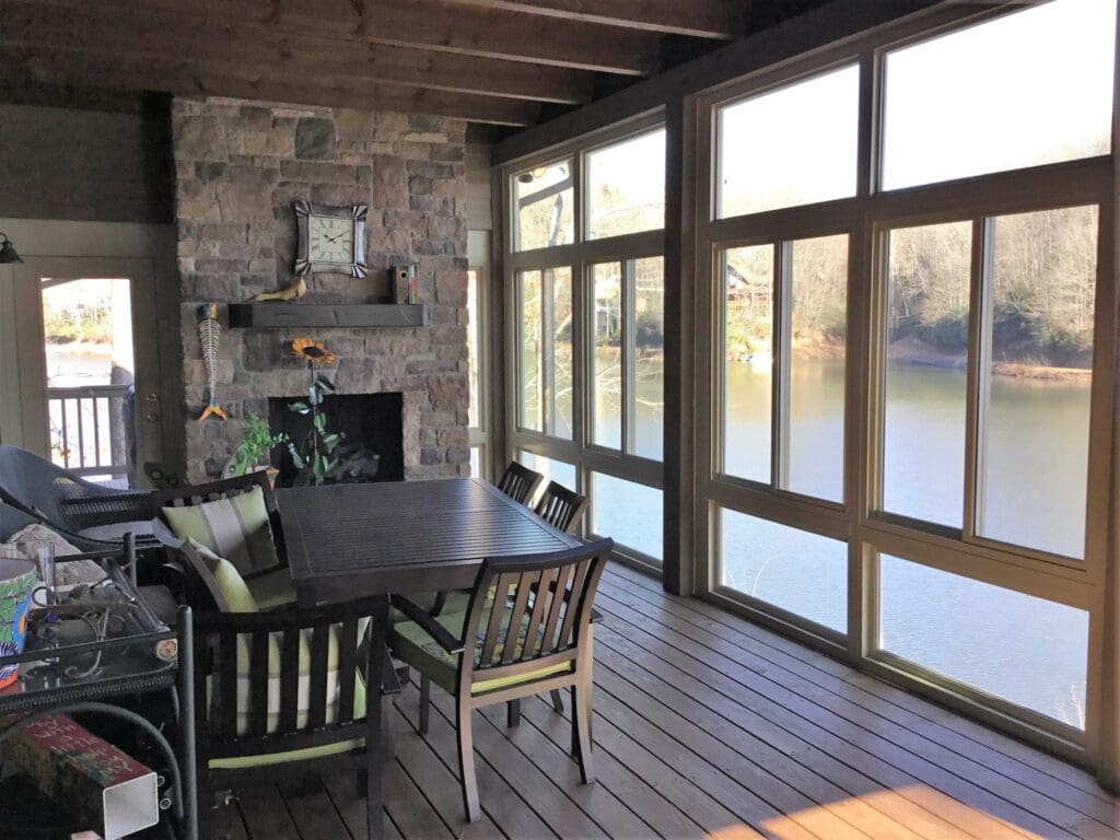 Cohen Porch Enclosure Interior Brevard Nc