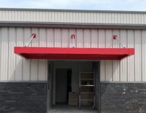 Red Hanger Rod Canopy