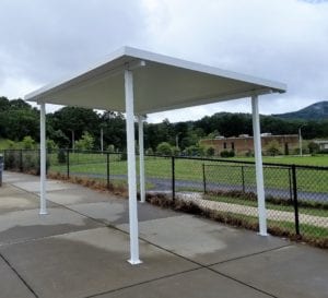 Eblen Intermediate School Metal Canopy Asheville, NC
