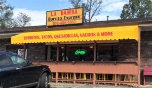 La Bamba Burrito Express Fabric Awning