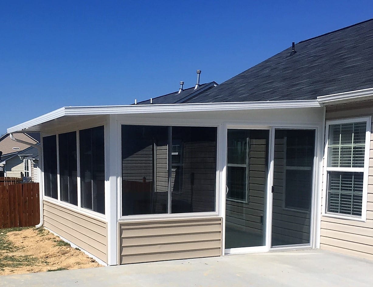 Three Season Studio Roof Sunroom Fletcher, NC Air Vent Exteriors