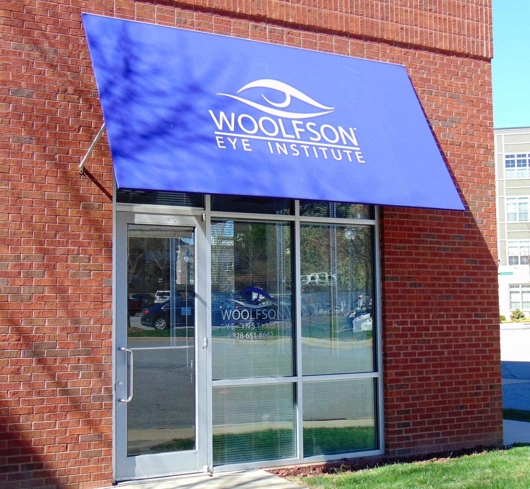 Woolfson Eye Institute Awning Asheville, NC Air Vent Exteriors