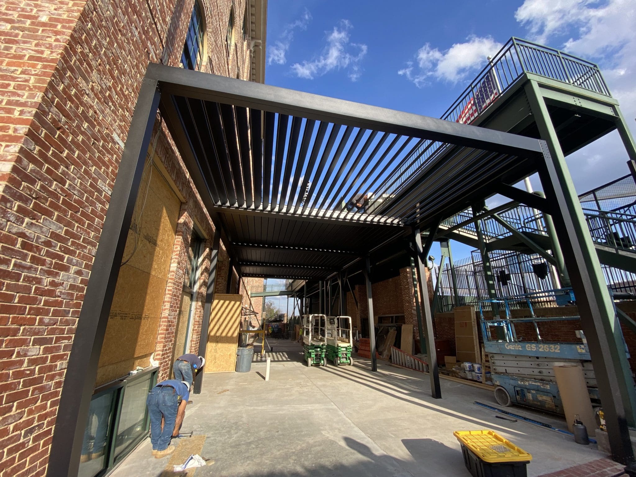 Commercial Motorized Louvered Pergolas Air Vent Exteriors Arden, NC