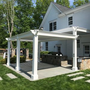 Motorized Louvered Pergola (3) - Air Vent Exteriors