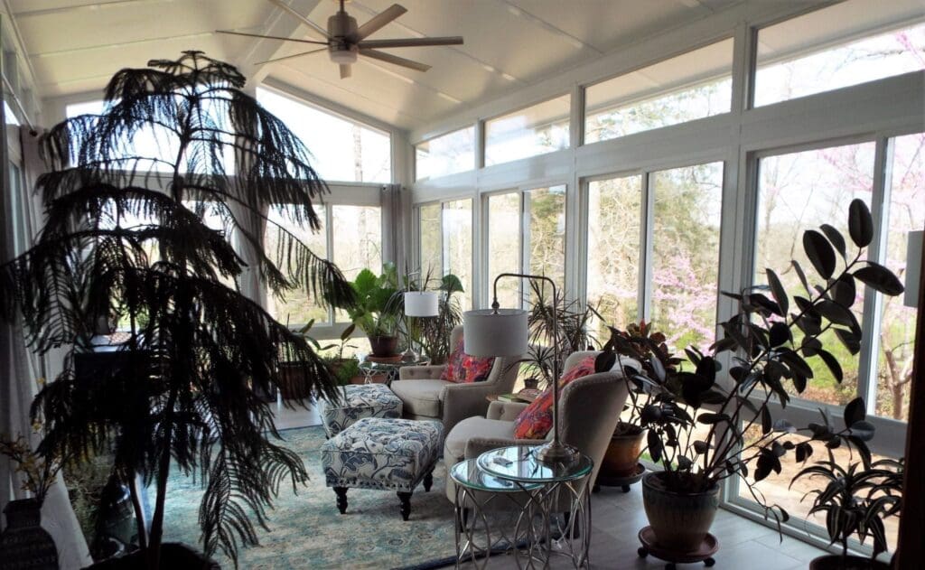 Four Season Sunroom Interior Columbus Nc Scaled